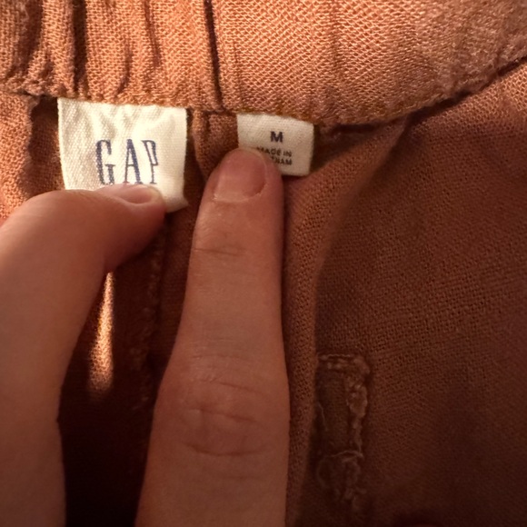 Gap Factory Casual Rustic Orange Linen Women's Shorts - Picture 9 of 10